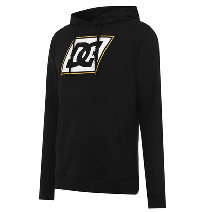 Black - Side - DC Mens Slant Logo Hoodie