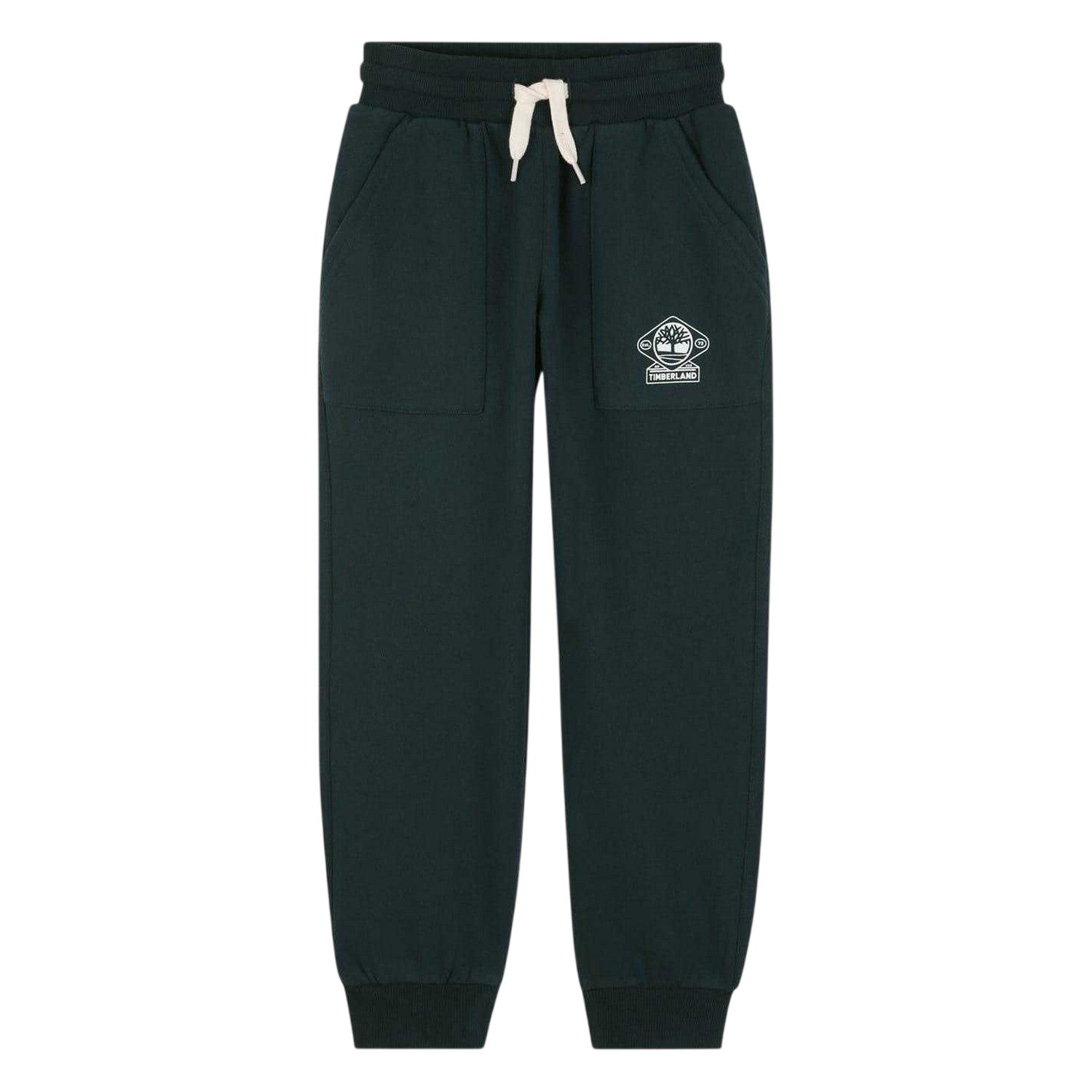 Dark Green - Front - Timberland Childrens-Kids Logo Regular Joggers