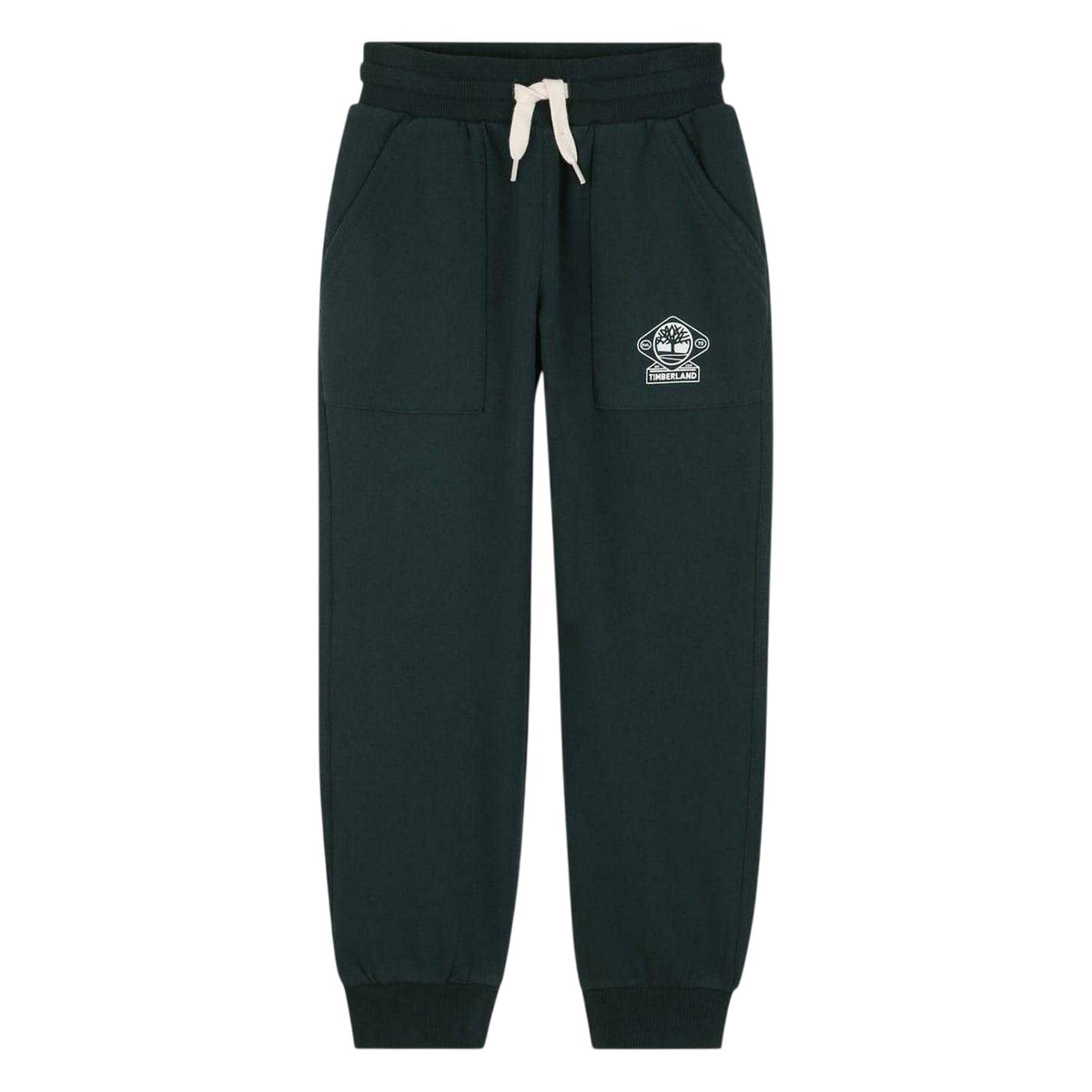 Dark Green - Front - Timberland Childrens-Kids Logo Regular Joggers