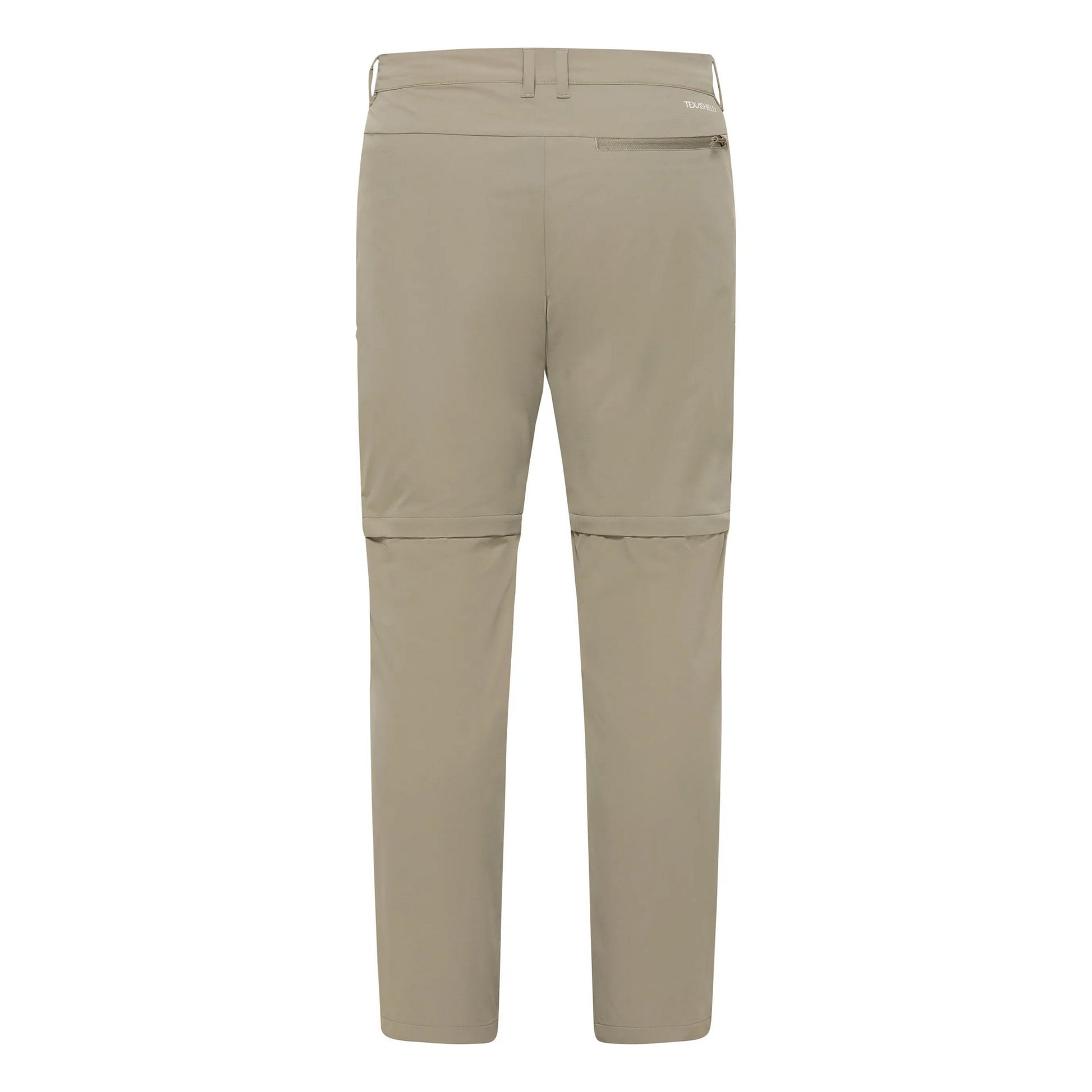 Stone - Back - Jack Wolfskin Unisex Adult Pico Trail Convertible Cargo Trousers