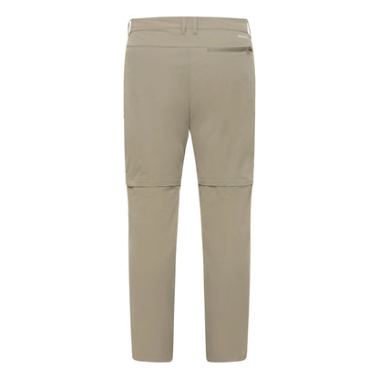 Stone - Back - Jack Wolfskin Unisex Adult Pico Trail Convertible Cargo Trousers