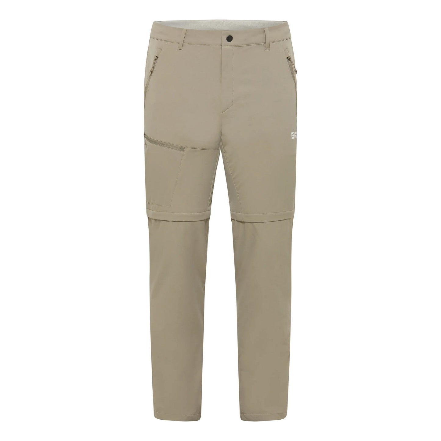 Stone - Front - Jack Wolfskin Unisex Adult Pico Trail Convertible Cargo Trousers