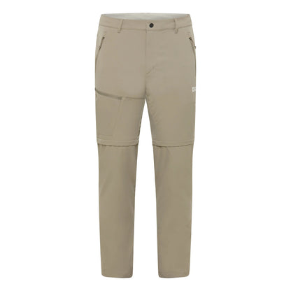 Stone - Front - Jack Wolfskin Unisex Adult Pico Trail Convertible Cargo Trousers