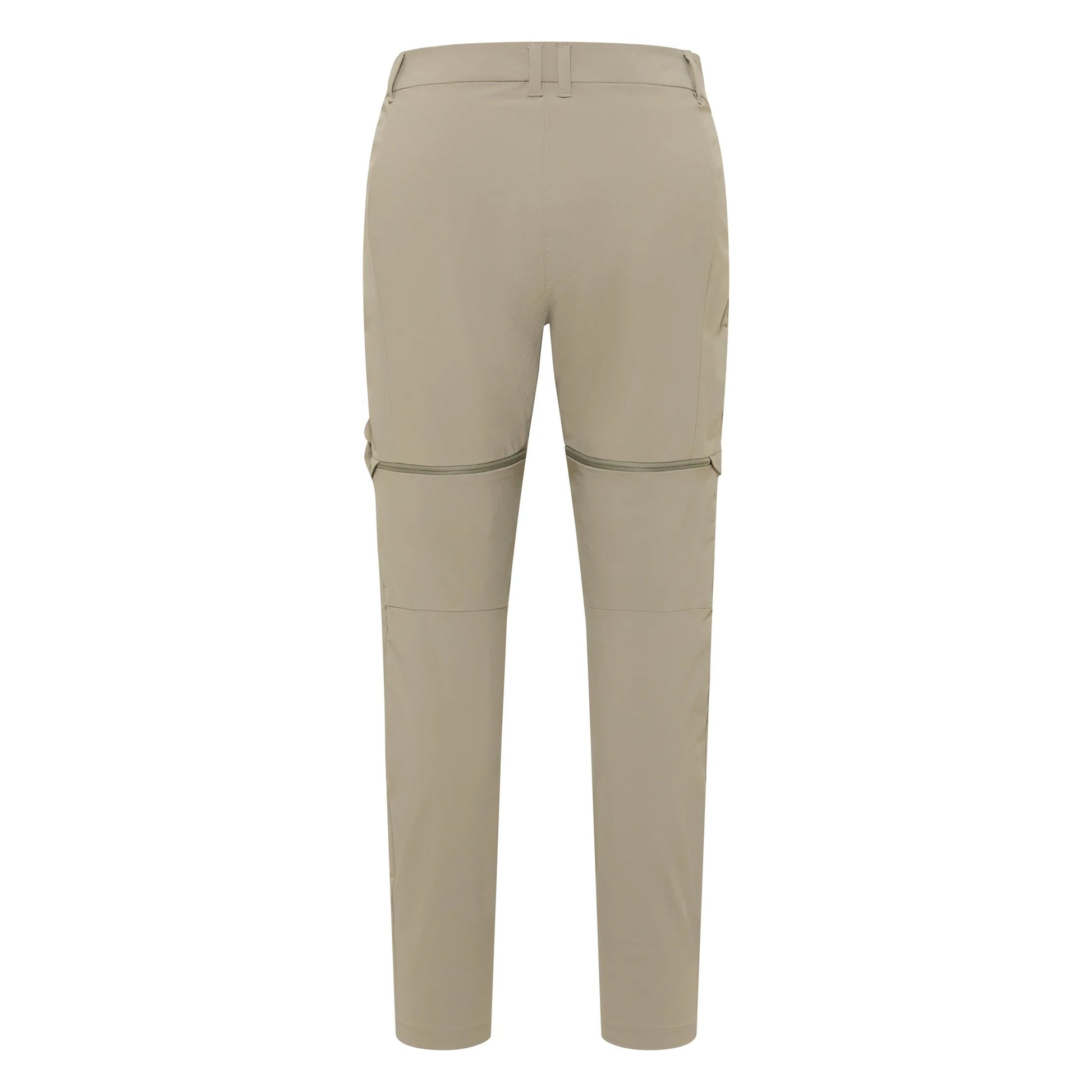 Stone - Back - Jack Wolfskin Womens-Ladies Hikeout Zip-Off Hiking Trousers