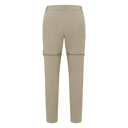 Stone - Back - Jack Wolfskin Womens-Ladies Hikeout Zip-Off Hiking Trousers