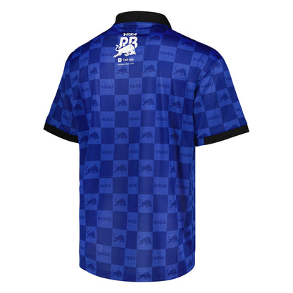 Medium Blue - Back - Hugo Mens F1 Visa Cash Red Bull Polo Shirt