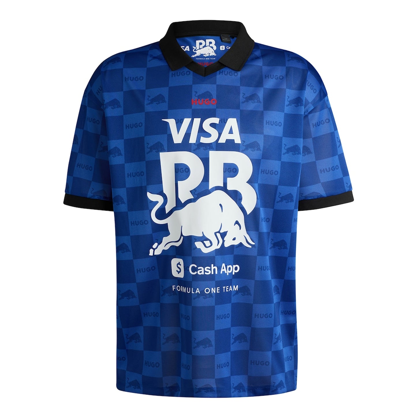 Medium Blue - Front - Hugo Mens F1 Visa Cash Red Bull Polo Shirt