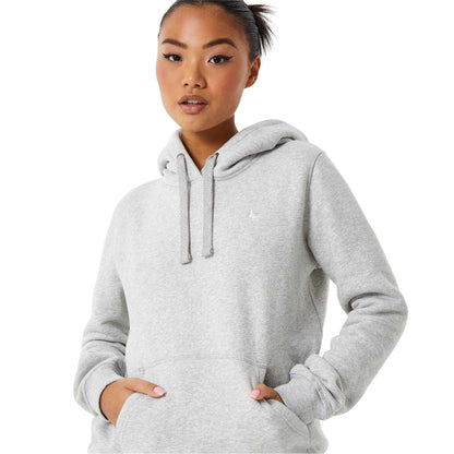 Grey Marl - Side - Jack Wills Womens-Ladies Astbury Pheasant Logo Relaxed Fit Hoodie