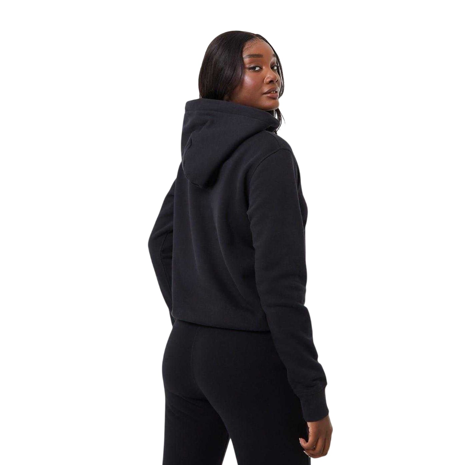 Black - Back - Jack Wills Womens-Ladies Astbury Pheasant Logo Relaxed Fit Hoodie