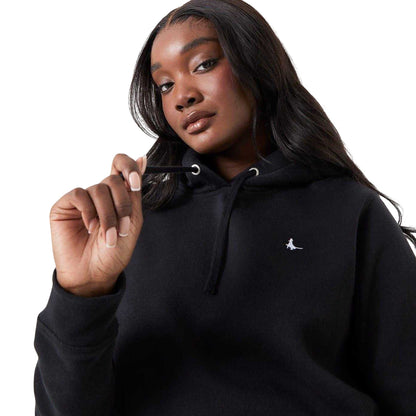 Black - Side - Jack Wills Womens-Ladies Astbury Pheasant Logo Relaxed Fit Hoodie