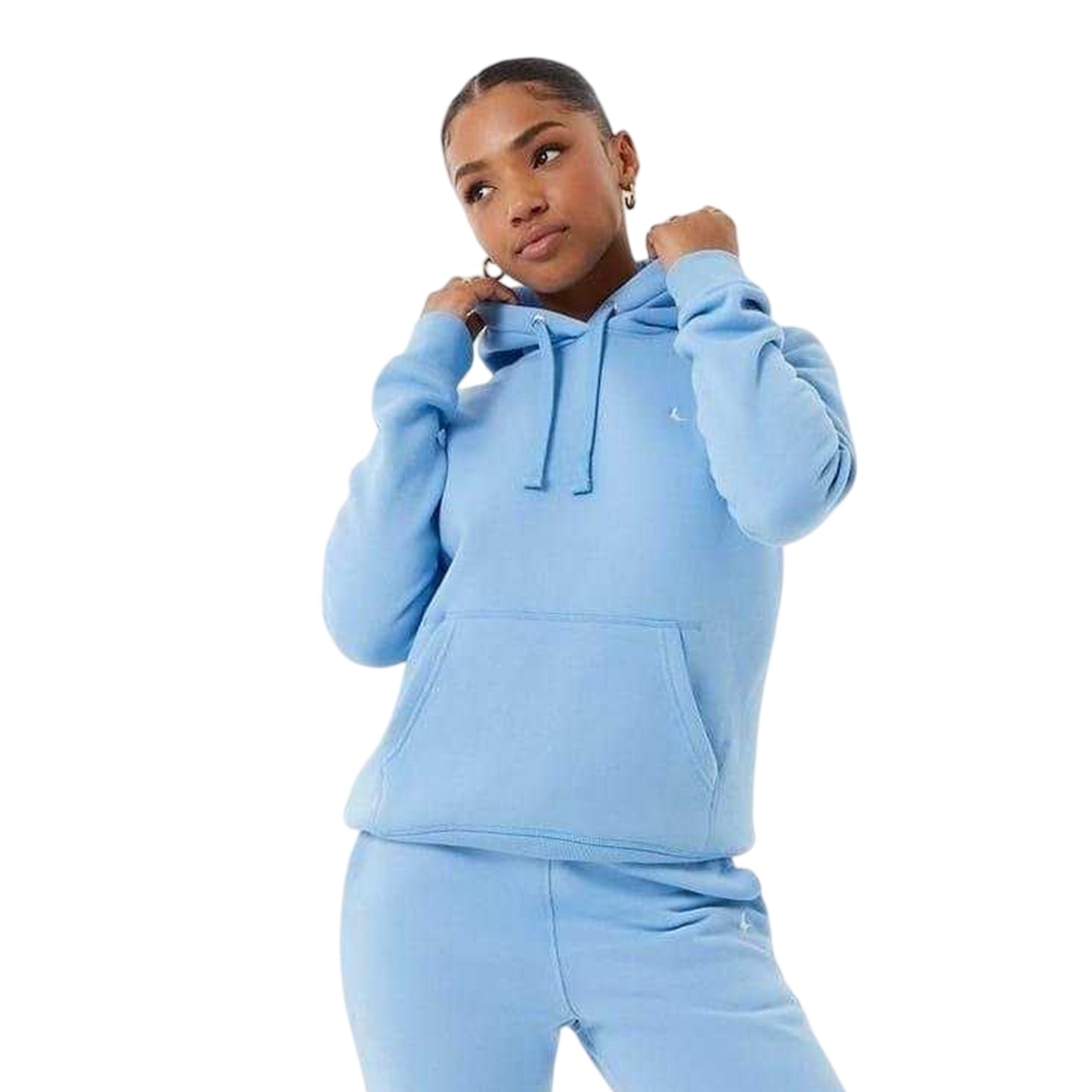 Blue - Front - Jack Wills Womens-Ladies Astbury Pheasant Logo Relaxed Fit Hoodie