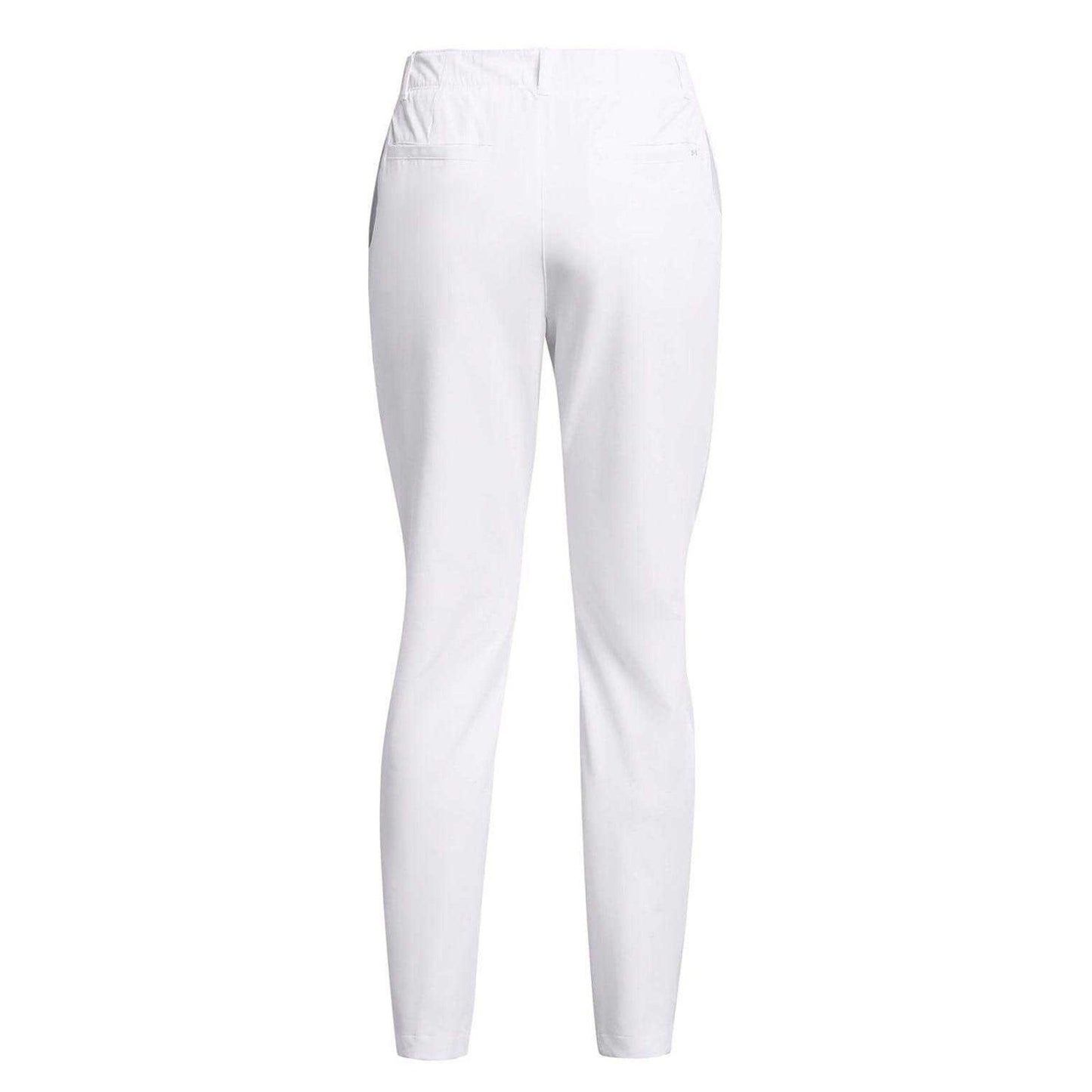 White - Back - Under Armour Womens-Ladies Logo Trousers