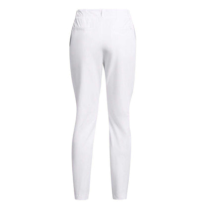 White - Back - Under Armour Womens-Ladies Logo Trousers
