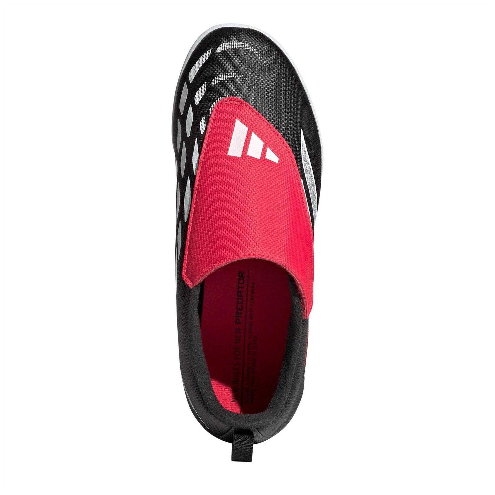 Black-Red - Pack Shot - Adidas Childrens-Kids Predator Club VEL Football Boots