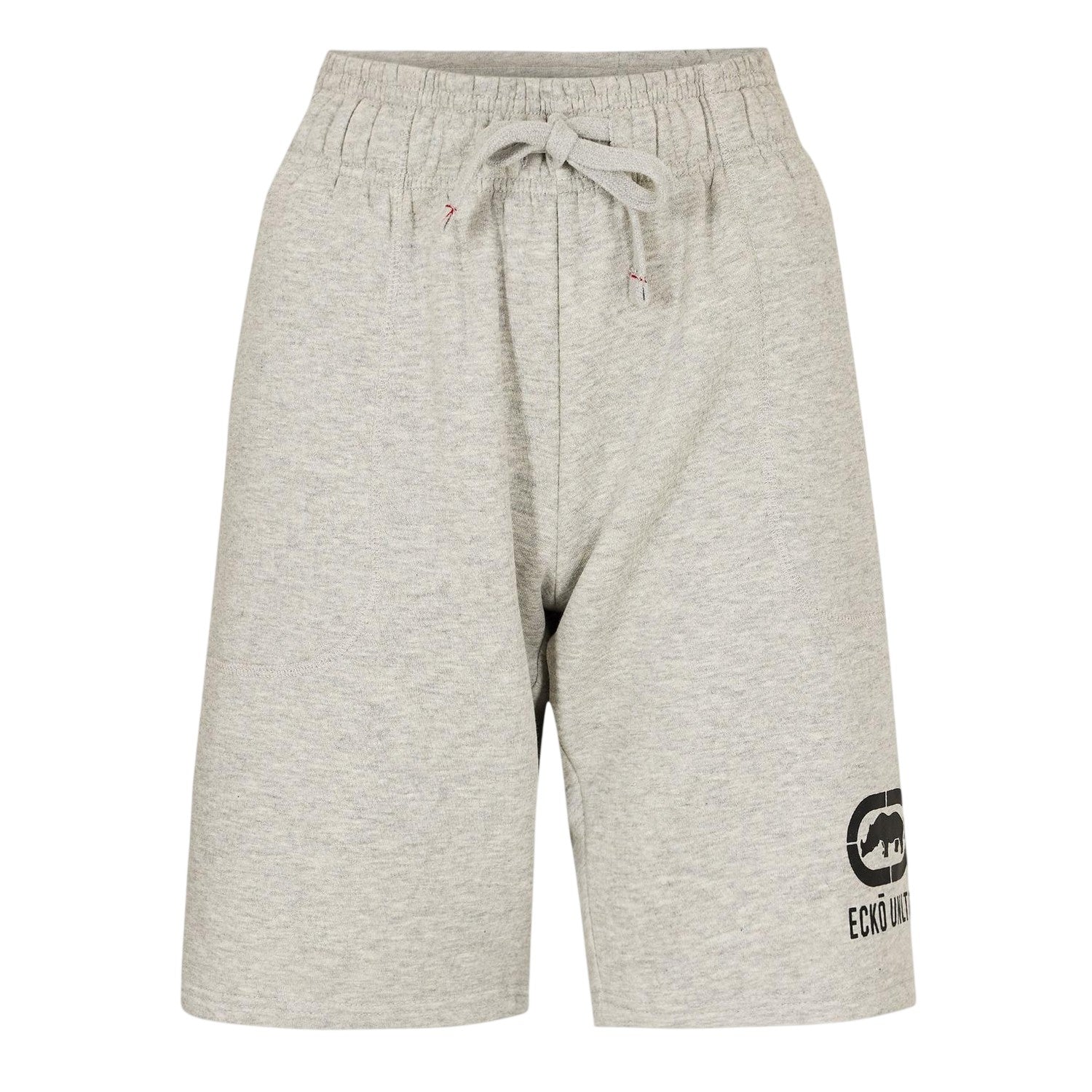 Grey - Front - Ecko Womens-Ladies Logo Elasticated Waist Sweat Shorts