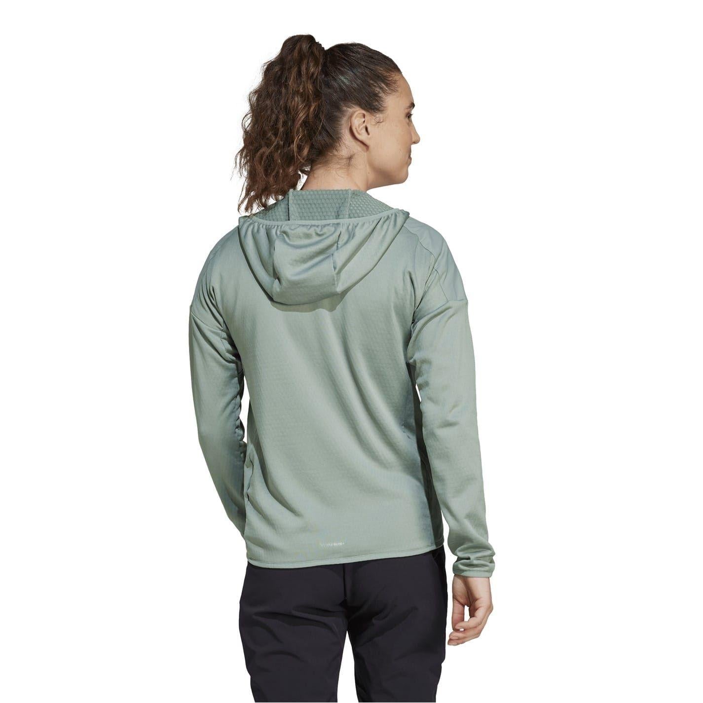 Silver Green - Back - Adidas Womens-Ladies Game Time Logo Woven Sports Tracksuit