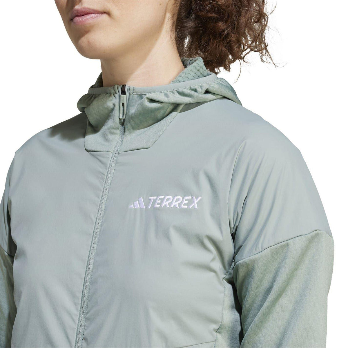 Silver Green - Side - Adidas Womens-Ladies Game Time Logo Woven Sports Tracksuit