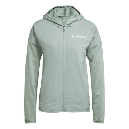 Silver Green - Front - Adidas Womens-Ladies Game Time Logo Woven Sports Tracksuit