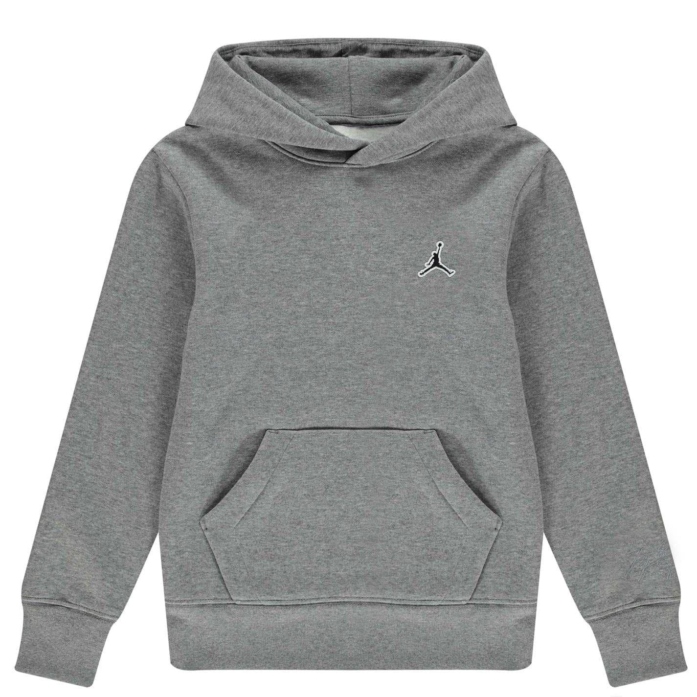 Carbon Heather Marl - Front - Jump Boys Logo Fleece Hoodie