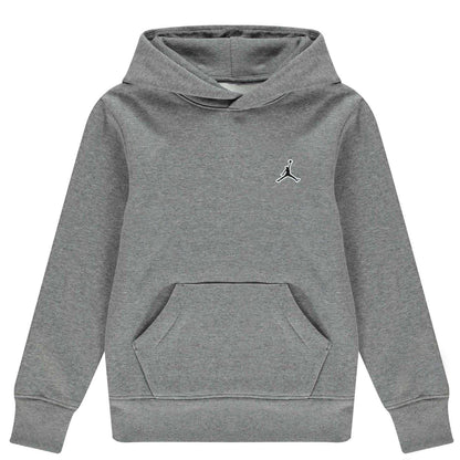Carbon Heather Marl - Front - Jump Boys Logo Fleece Hoodie