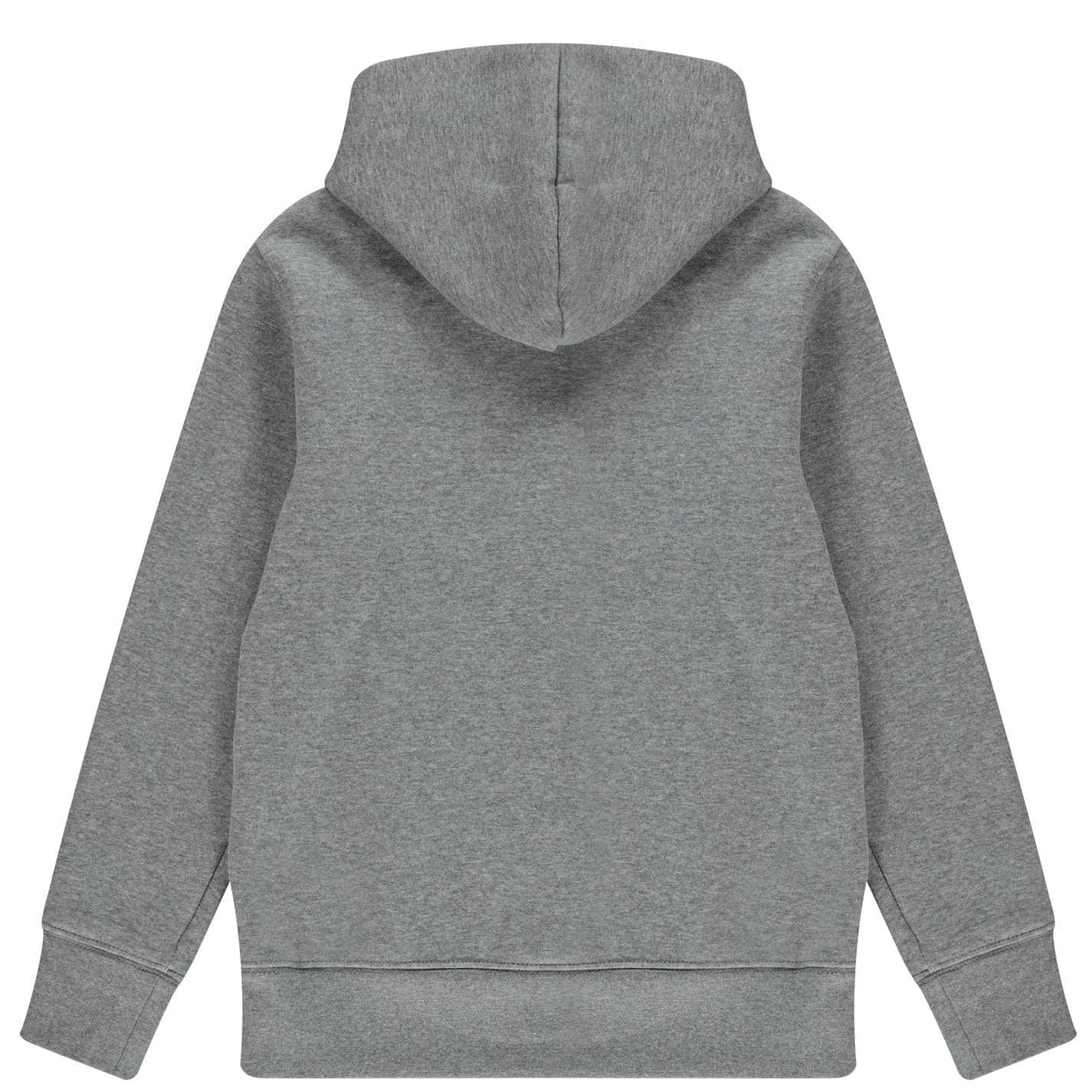 Carbon Heather Marl - Back - Jump Boys Logo Fleece Hoodie