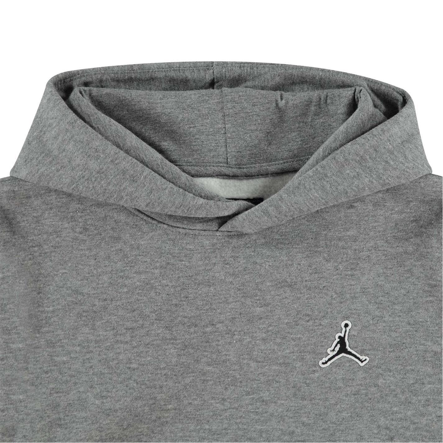 Carbon Heather Marl - Side - Jump Boys Logo Fleece Hoodie