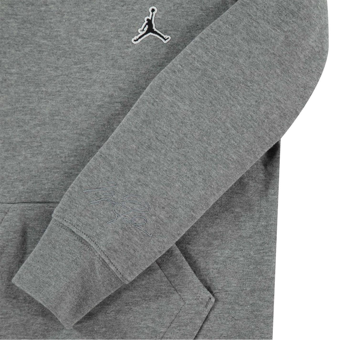 Carbon Heather Marl - Lifestyle - Jump Boys Logo Fleece Hoodie