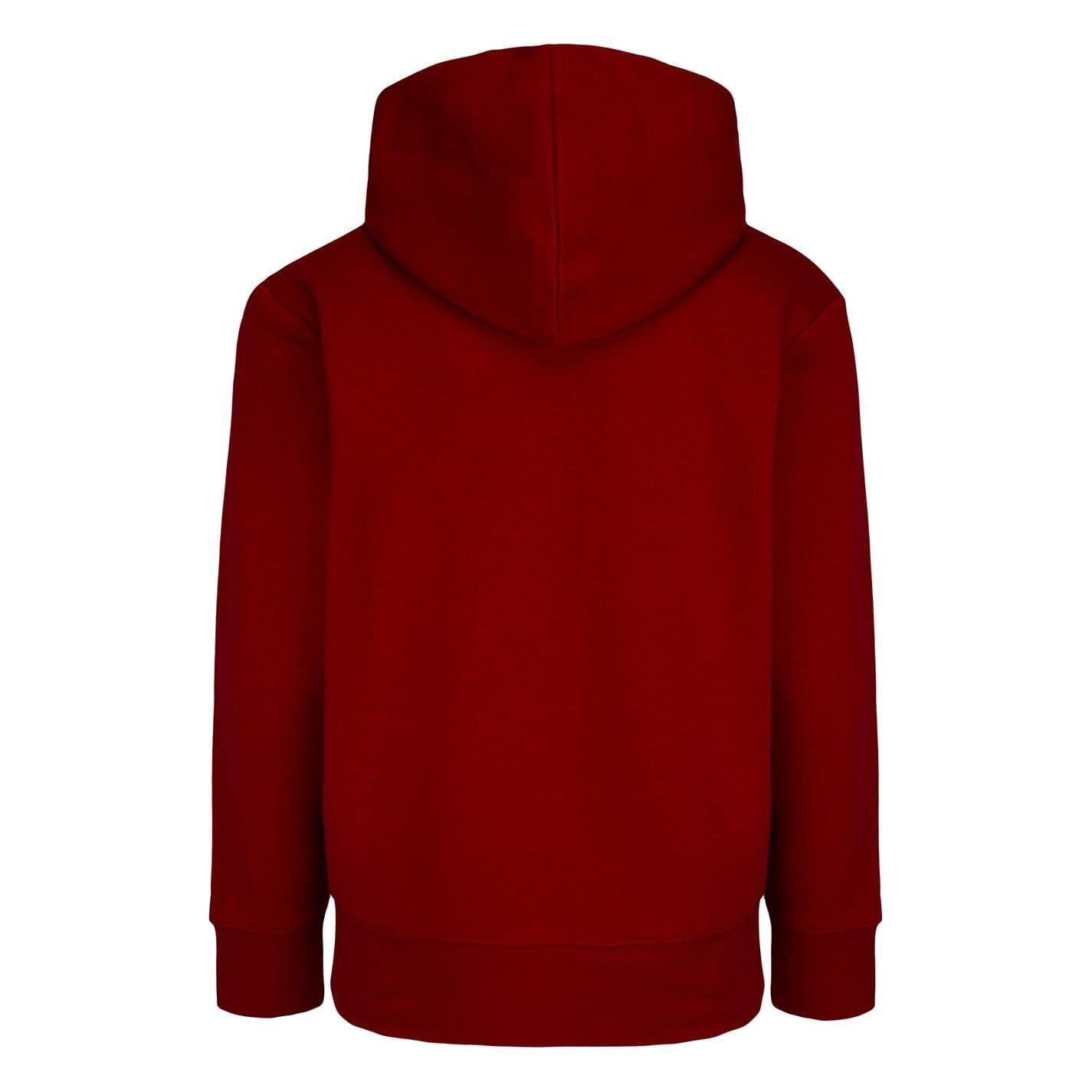 Red - Back - Jump Boys Logo Fleece Hoodie