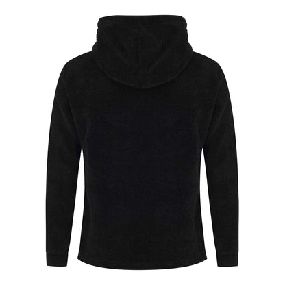 Black - Back - MKI MIYUKI ZOKU Mens Logo Sherpa Quarter Zip Hoodie