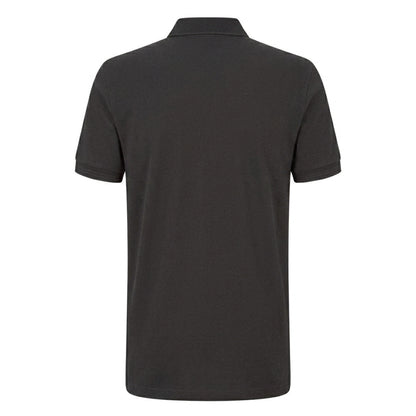 Black-Grey - Back - Boss Mens Paul Contrast Striped Polo Shirt