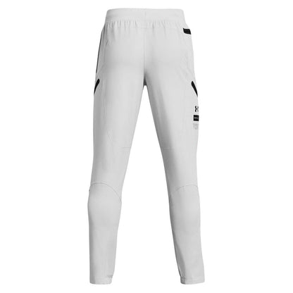 Grey - Back - Under Armour Mens Unstoppable Slim Combat Trousers
