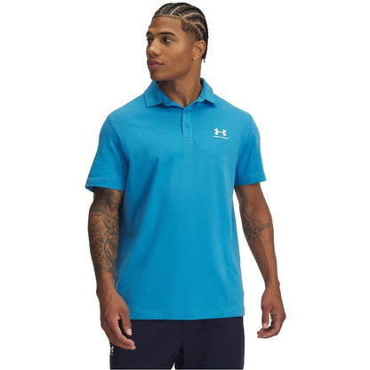 Blue - Front - Under Armour Mens Performance Icon Polo Shirt