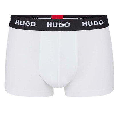 White - Lifestyle - Hugo Mens Boxer Shorts (Pack of 3)