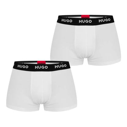 White - Side - Hugo Mens Boxer Shorts (Pack of 3)