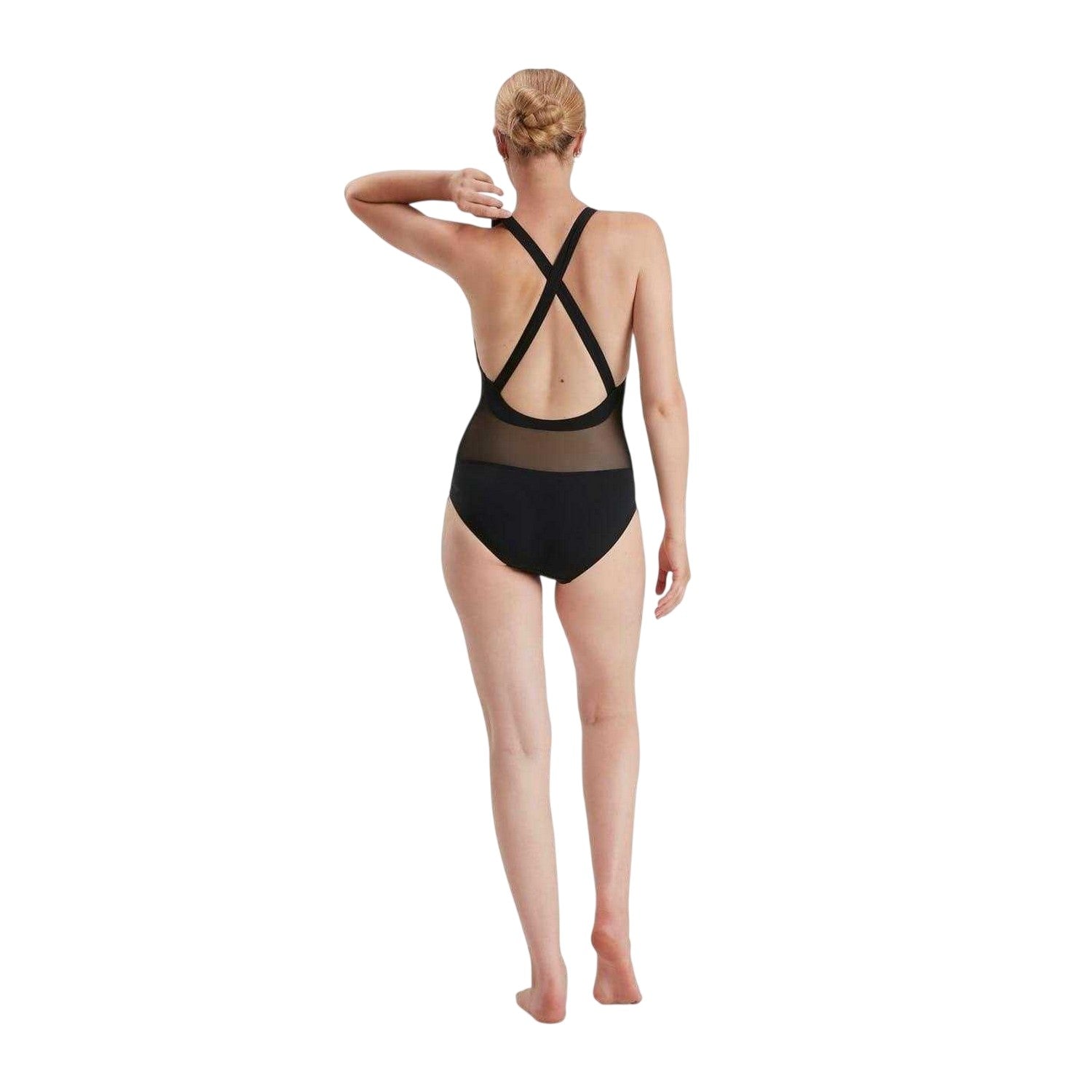 Black - Back - Speedo Womens-Ladies Eco One Piece Swimsuit
