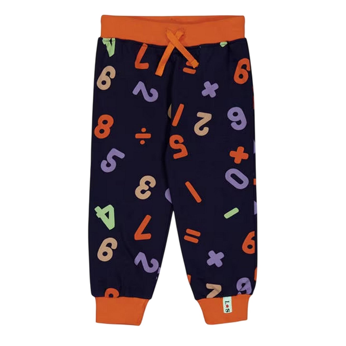 Multicoloured - Front - Lilly & Sid Childrens-Kids Numbers Regular Joggers