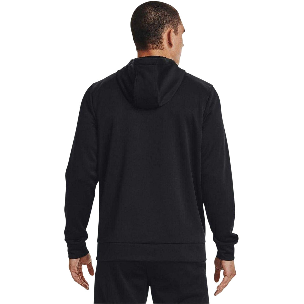 Black - Back - Under Armour Mens Fleece Full Zip Hoodie