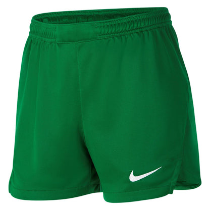 Pine Green - Side - Nike Womens-Ladies Logo Athletic Shorts