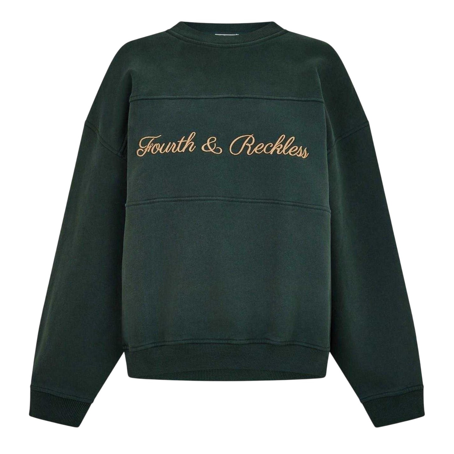 Green - Front - 4th & Reckless Womens-Ladies Windsor Embroidered Logo Sweatshirt