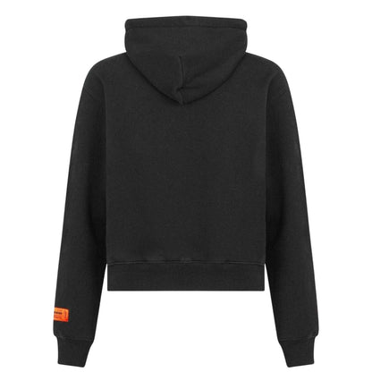 Black - Back - Heron Preston Mens Abstract Hoodie