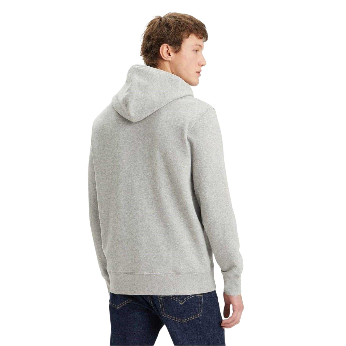 Mid Grey - Back - Levis Mens Pullover Hoodie