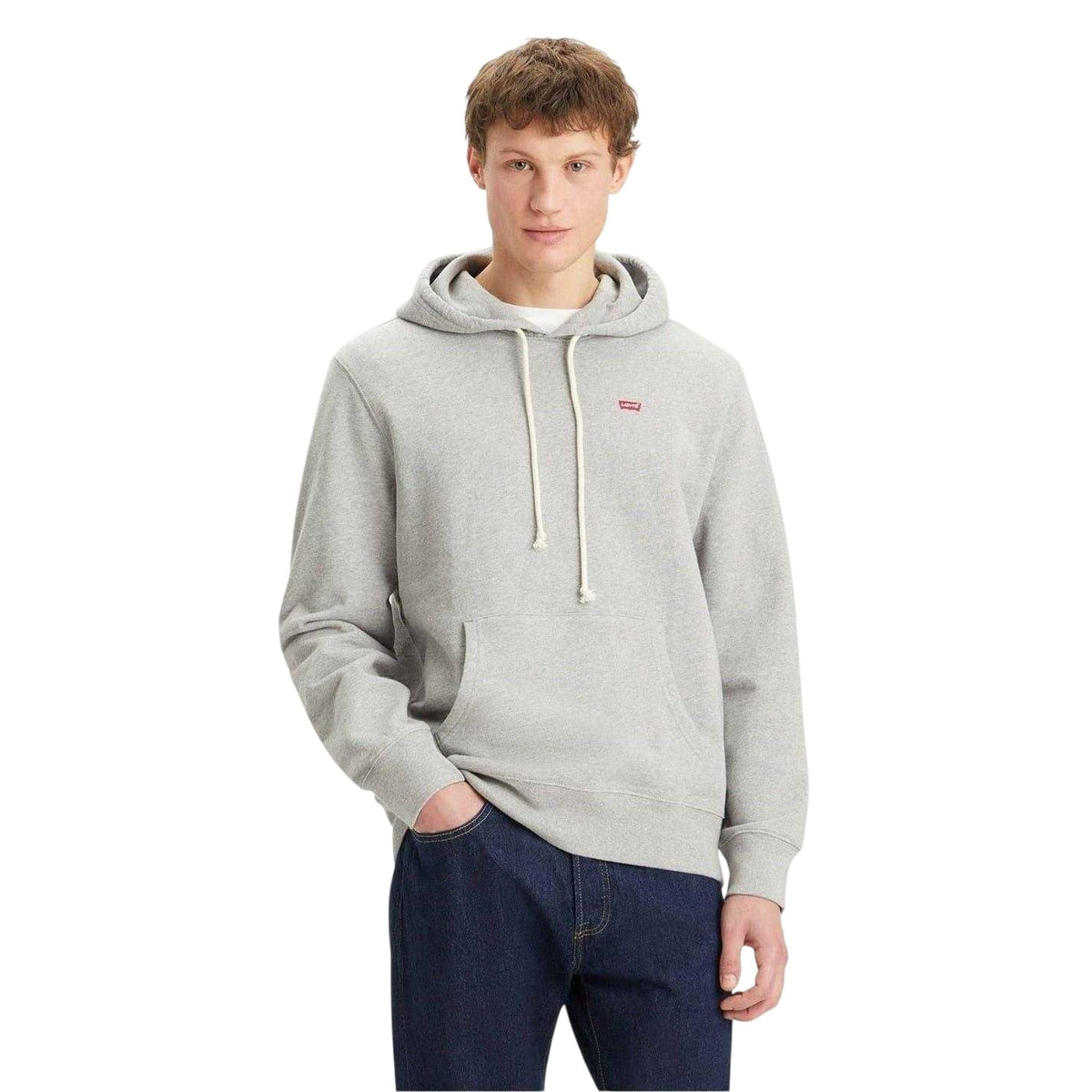 Mid Grey - Lifestyle - Levis Mens Pullover Hoodie