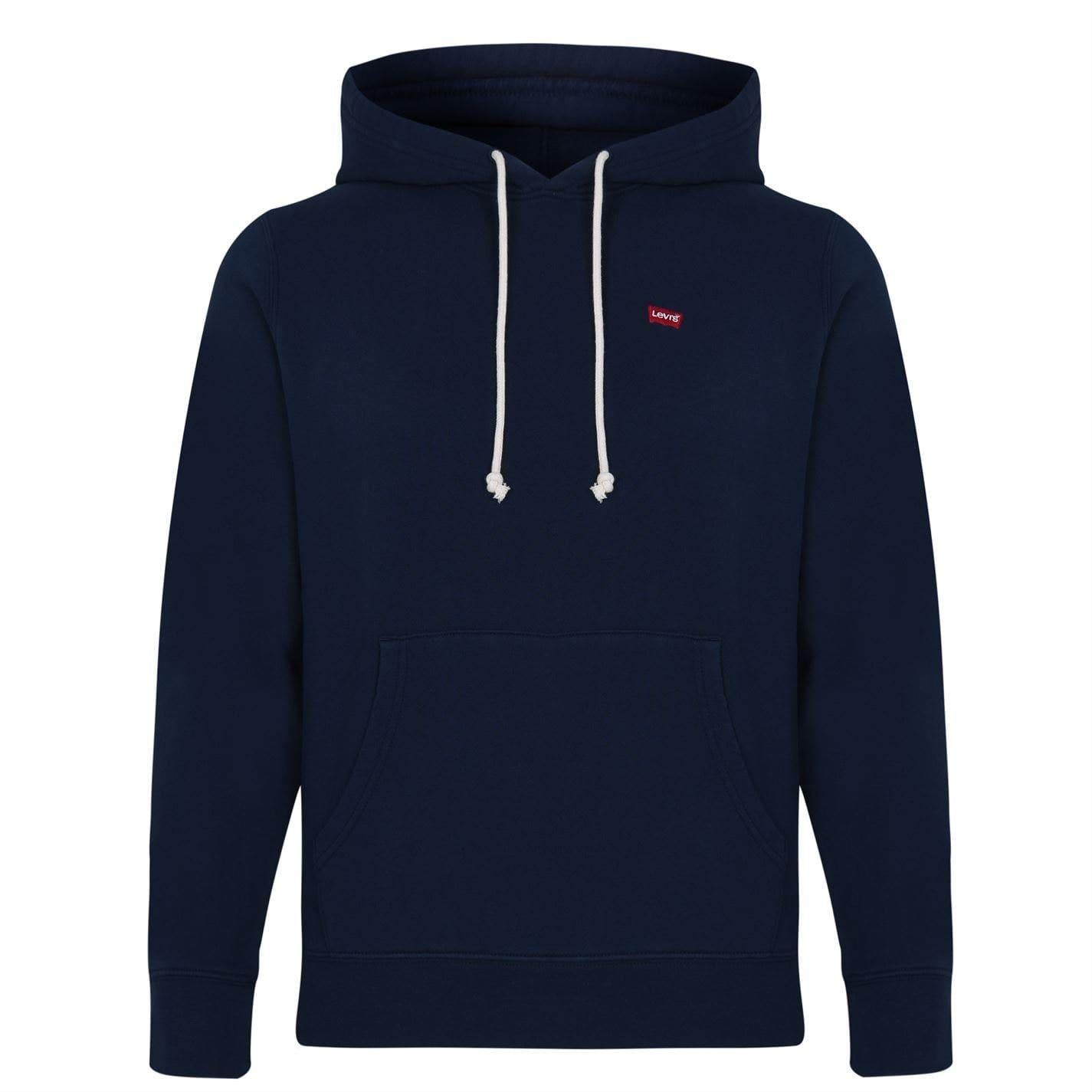 Dress Blue - Front - Levis Mens Pullover Hoodie