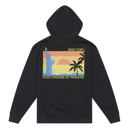 Black - Back - Rose London Unisex Adult Fewer Dreams Graphic Print Hoodie