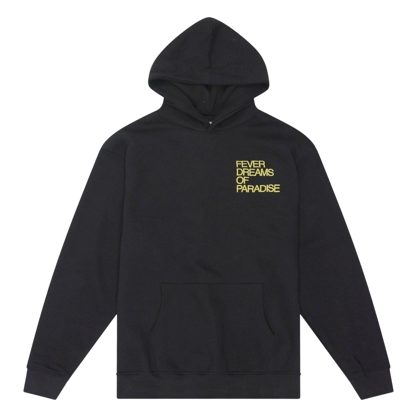 Black - Front - Rose London Unisex Adult Fewer Dreams Graphic Print Hoodie