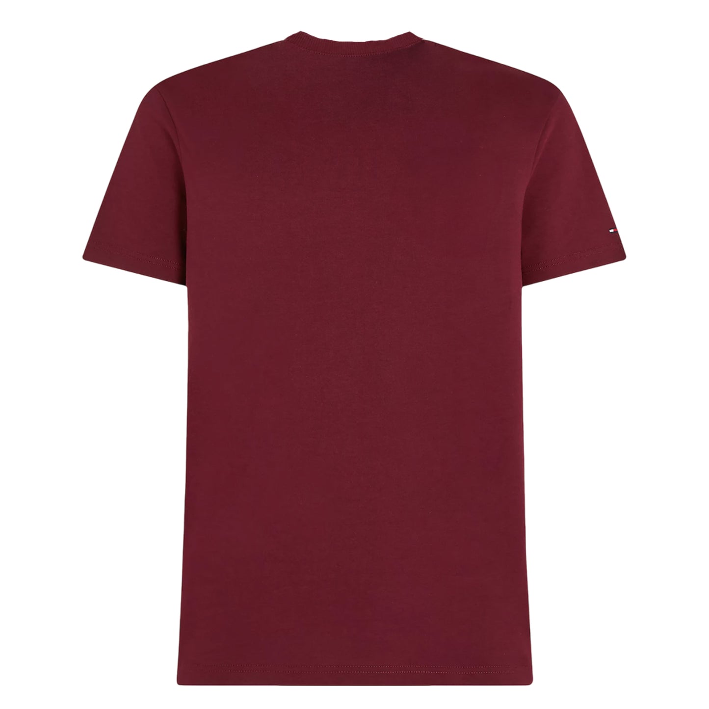 Purple - Back - Tommy Hilfiger Mens Logo Embroidered T-Shirt