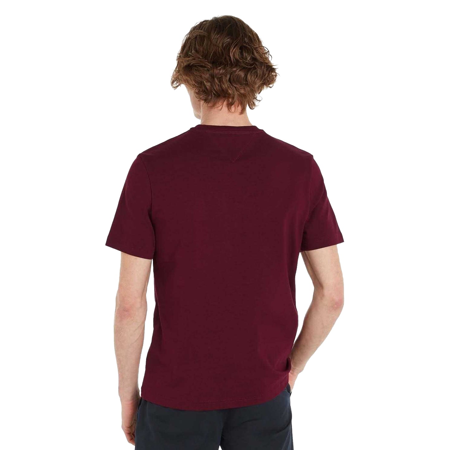Purple - Lifestyle - Tommy Hilfiger Mens Logo Embroidered T-Shirt