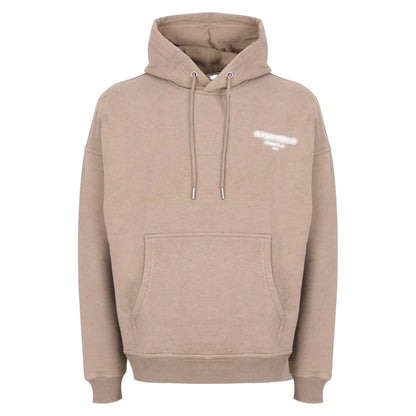 Fawn - Front - Jack Wills Mens Script Long-Sleeved Hoodie