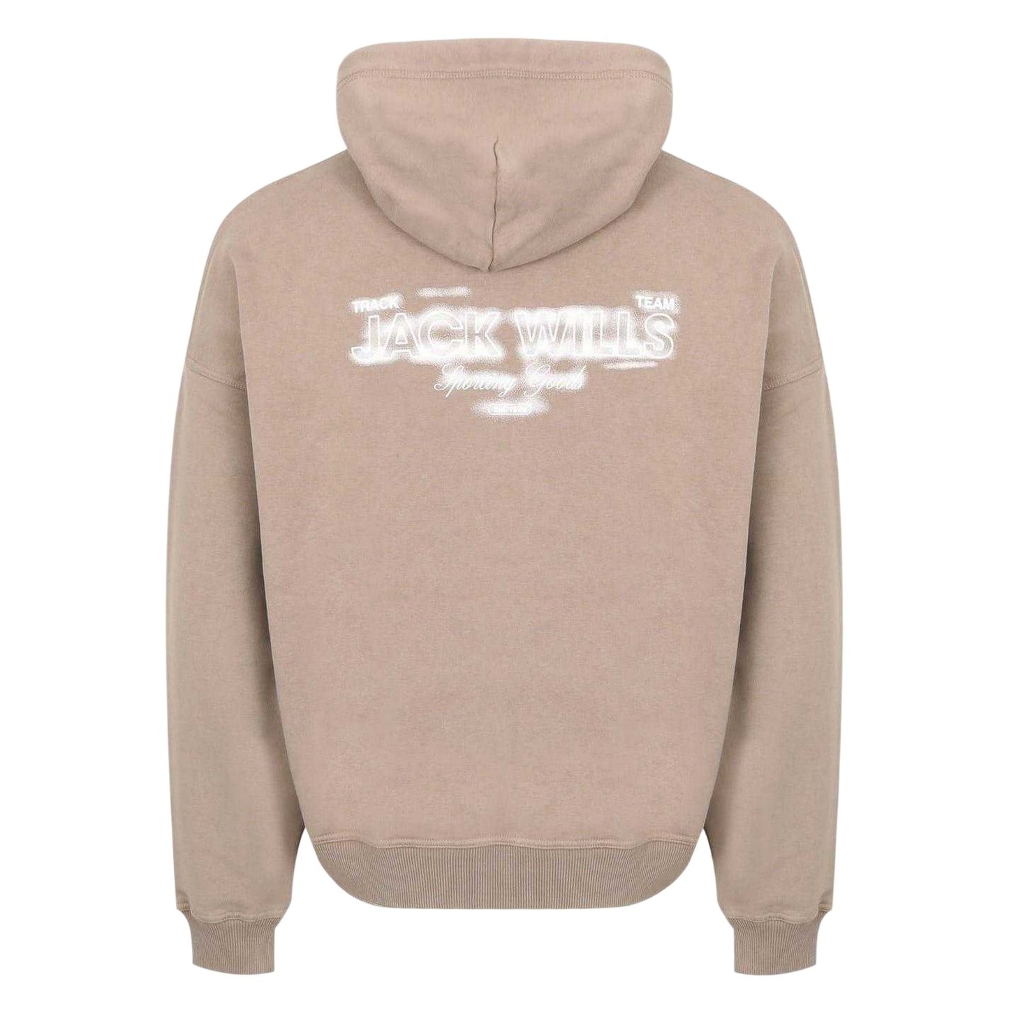 Fawn - Back - Jack Wills Mens Script Long-Sleeved Hoodie