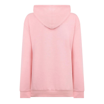 Powder Pink - Back - Rhino Womens-Ladies Madison Regular Long-Sleeved Casual Drawstring Hoodie
